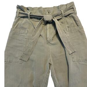 Joe's Jeans Paper Bag Utility Joggers in Army Green Size 27